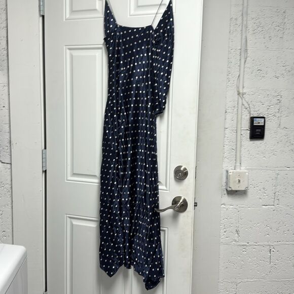 Bec + Bridge Blue Asymmetrical Sundress Cute Summer Polka Dot Navy Dress - NWOT - Picture 6 of 6